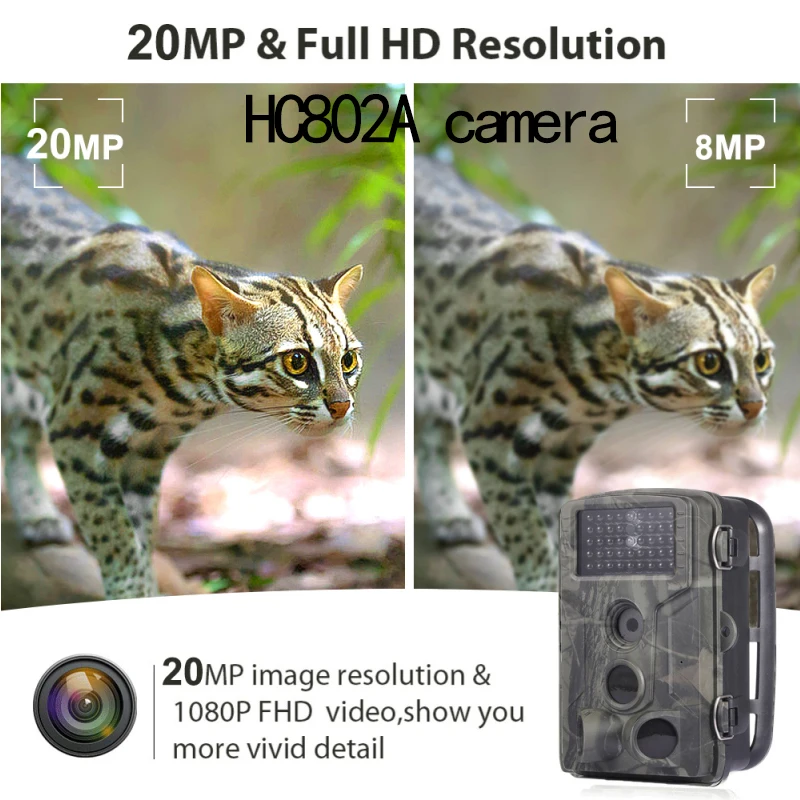 

HC802A охотничья камера VGA 1080P фото ловушки ночное видение дикая природа инфракрасная охотничья тропа камера s Охота для наружного скаута Chasse