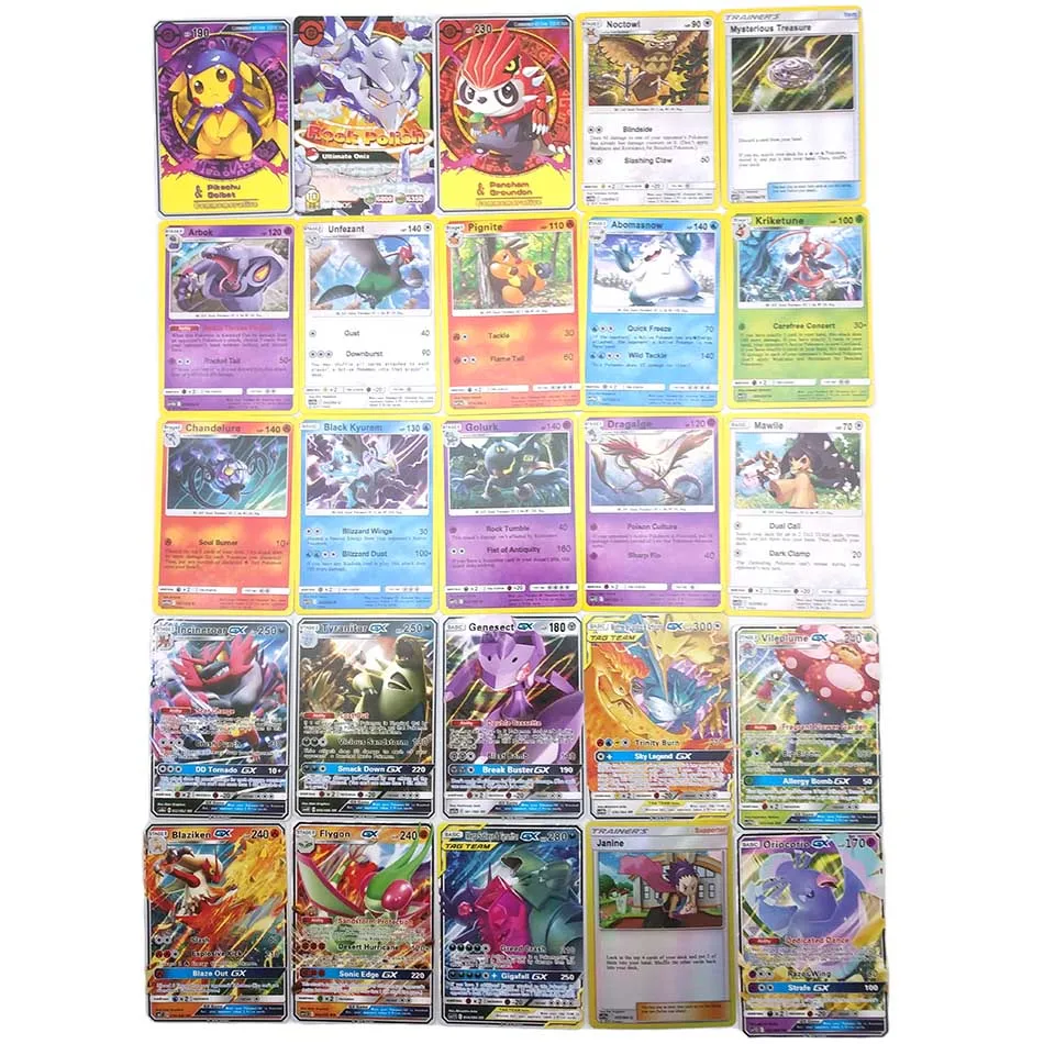 25 шт. в случайной коробке новые карты POKEMON английская версия Pokemon Sm11 Ptcg