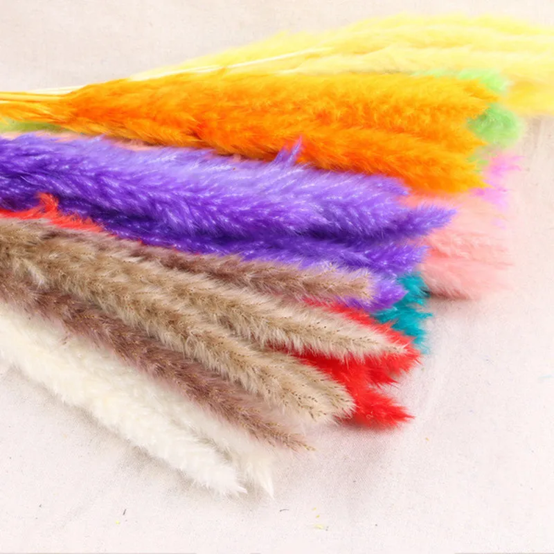 

Reed Natural Dried Flowers Wedding Decoration Pastoral Style Colorful Colors Small Durable For Home Decor Birthday Gift