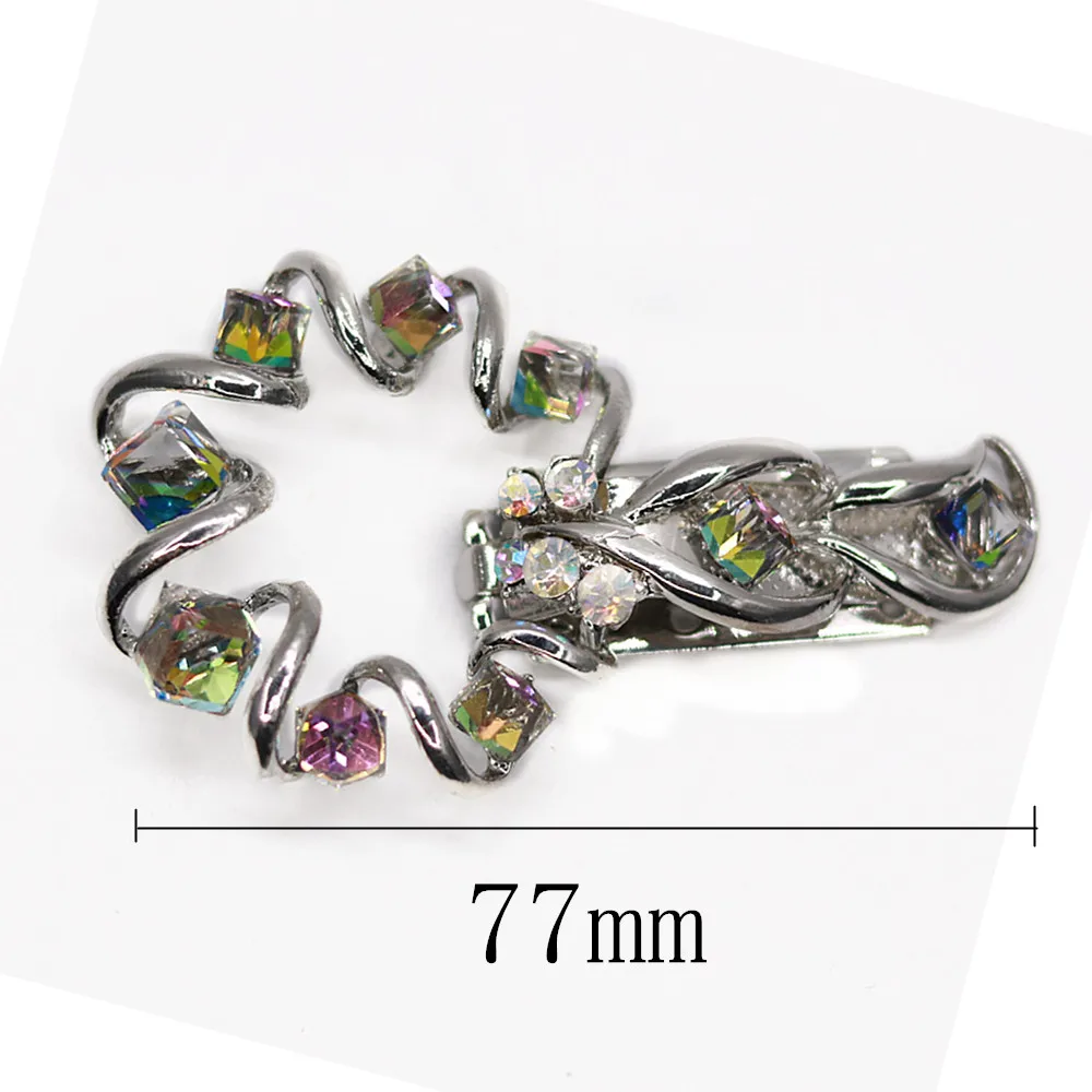 Хорошее качество 77 мм металлические стразы кнопка с свитер украшение пальто
