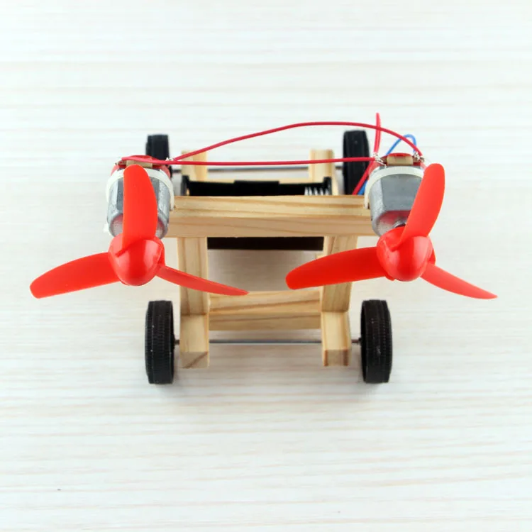 Bi-wing wind racing puzzle technology diy hand-assembled small production material package children's educational assembled toys |