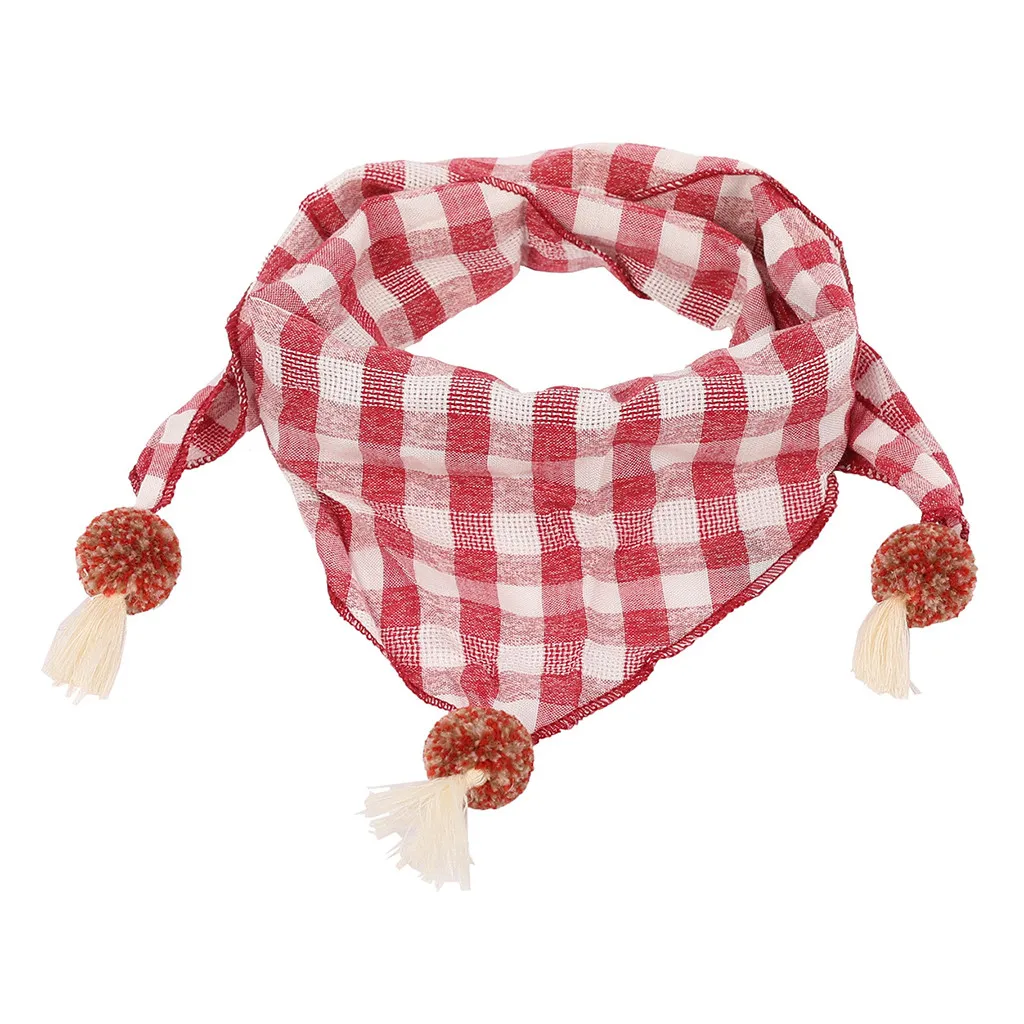 Шарф для малышей Детские аксессуары мальчиков и девочек клетчатый детский