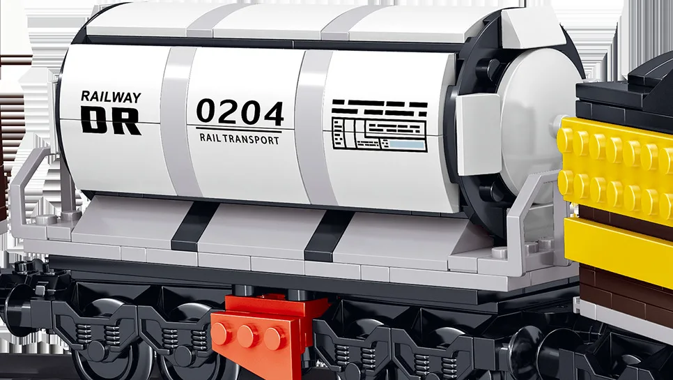 Новый город Legoed Железнодорожный транспорт железная дорога строительные блоки