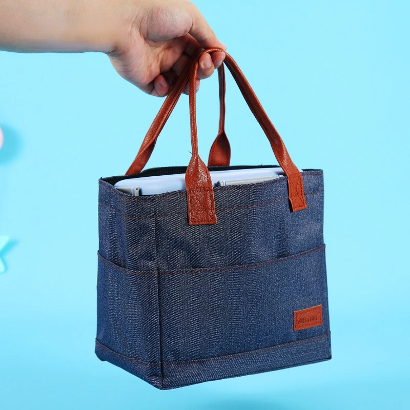 

Portable Oxford Lunch Bag Thermal For Food Dustproof Waterproof Lunch Box Bags Kids Picnic Camping Food Container Bag