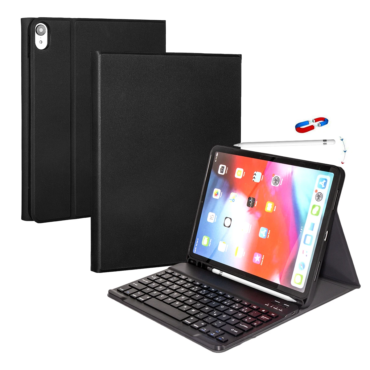 Немецкий чехол с клавиатурой Bluetooth для iPad Pro 11 2018 держателем ручки магнитная