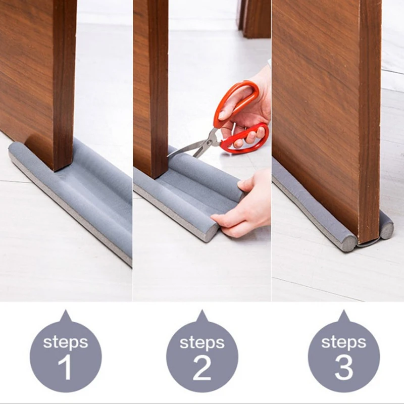 95cm Flexible Door Bottom Sealing Strip Guard Wind Dust Blocker Sealer Stopper Home Decor Protector | Обустройство дома