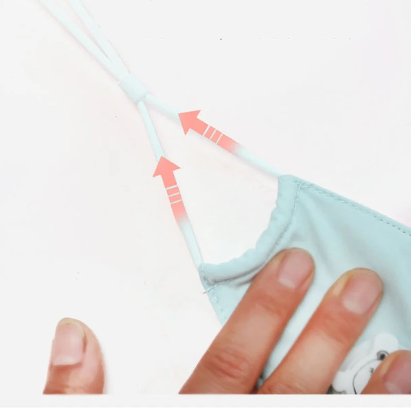 Детская Хлопковая маска Foux Pm2.5 с фильтром для рта сменная ветрозащитная