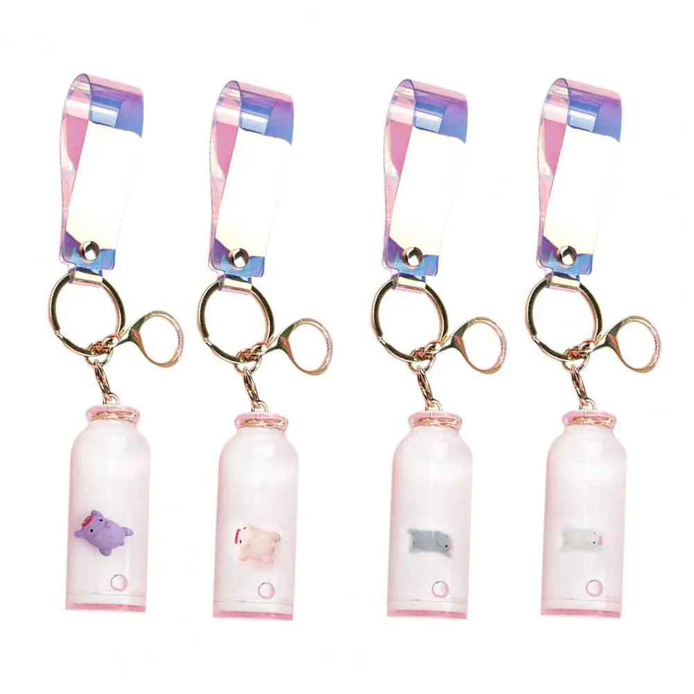 

Key Pendant Small Portable Lightweight Cute Floating Milk Pig Keychain Key Chain Personality Charms for Girl
