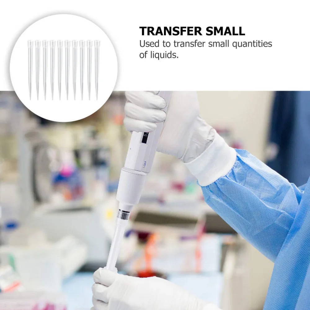 

300pcs Disposable Pipettor Tips Liquid Pipette Pipettor Tips for Research