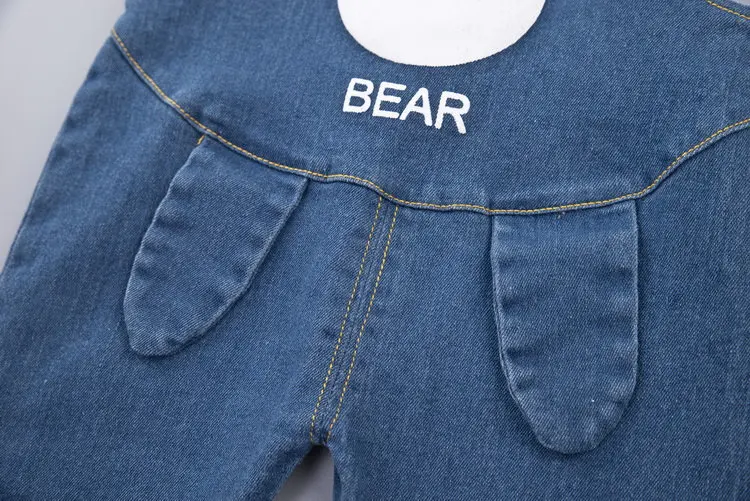 Комбинезон для маленьких девочек комбинезон на лямках с медвежонком мультяшным