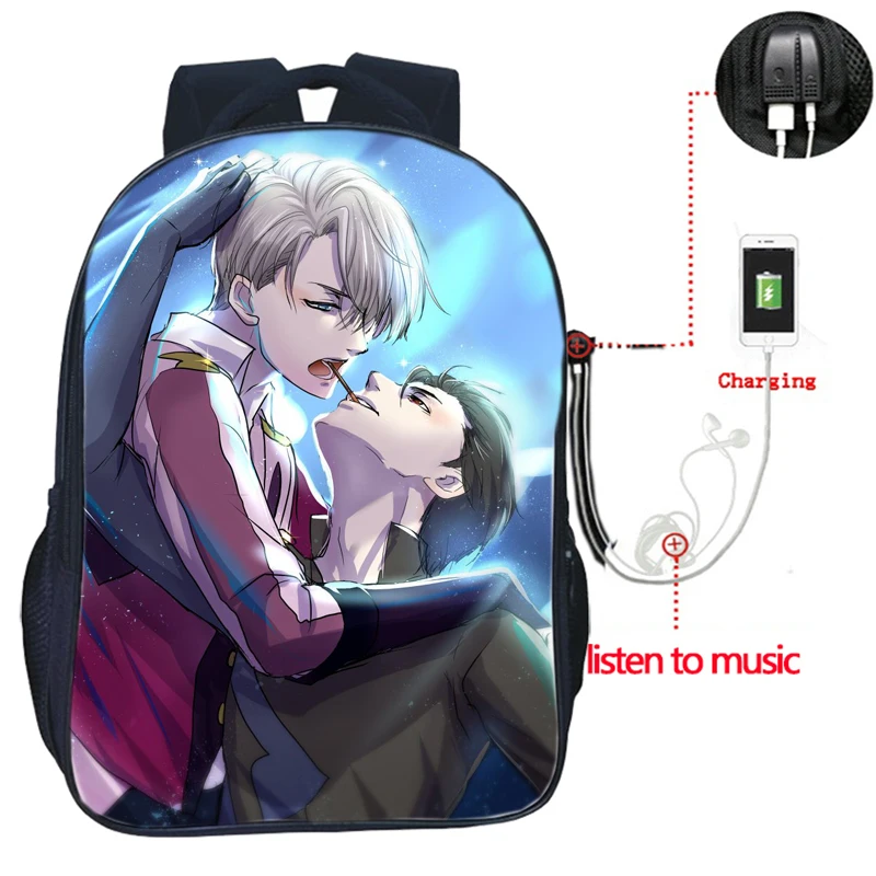 Рюкзак для путешествий YURI on ICE с USB зарядкой рюкзак через плечо мужчин и женщин