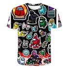 Новинка, футболка Kawaii Game aтолщина США, Детская забавная летняя мультяшная футболка 2021 для девочек, детская одежда для мальчиков, рубашка с коротким рукавом aоригинал США