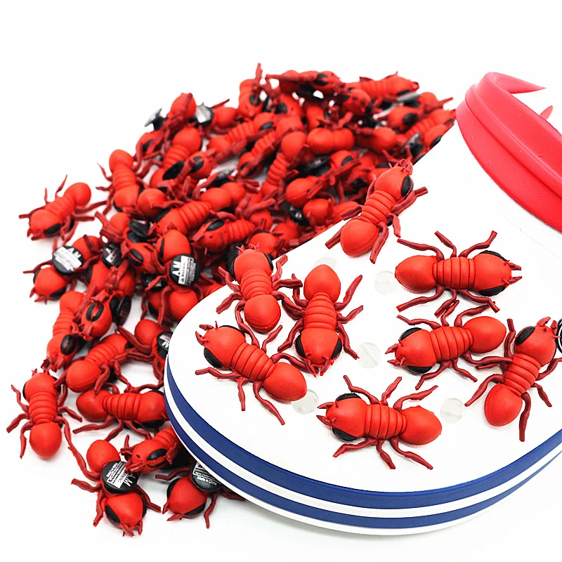 Украшения для обуви из ПВХ с 3d-изображением огненного муравья 1 шт. высокая