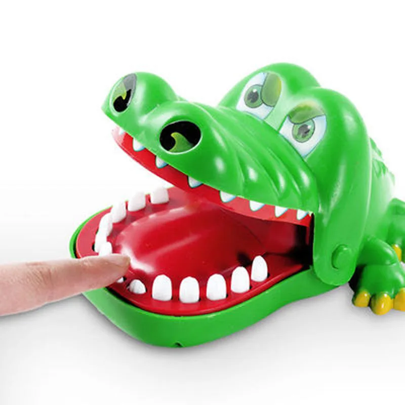 

Biting Hands Toys Crocodile Tricky Toy Touching Model Key Chains Stress Reliever Bite Finger Toys for Children Funny Game Gift