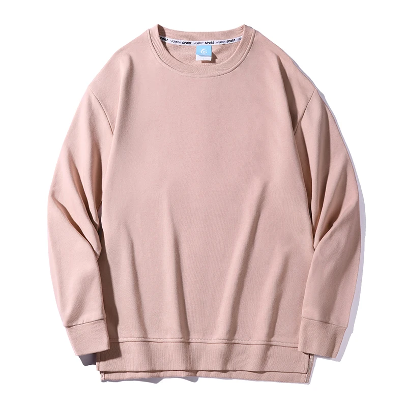 

10 colors Hoodie Sweatshirt, loose version shoulder drop round neck sweater top, lovers team activity clothing custom printing