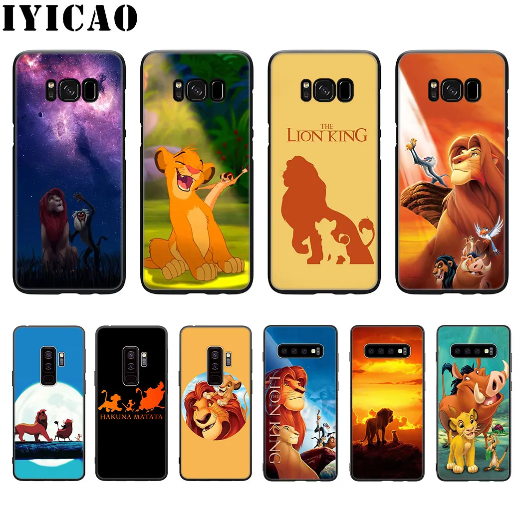 Мягкий силиконовый чехол с мультяшным изображением короля льва и Симбы для Samsung