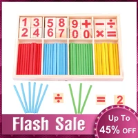 new toddler educational montessori toys math toy wooden sticks learning numbers counting calculate interesting toys for children