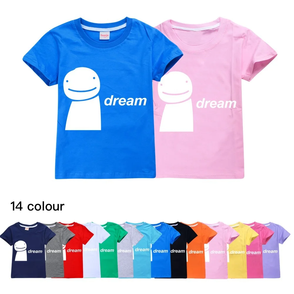 

Game Boy Tshirt Dream T-shirts for Girls Kids T Shirts Big Boys Short Sleeve Tees Kids Summer Clothes Pink Shirt