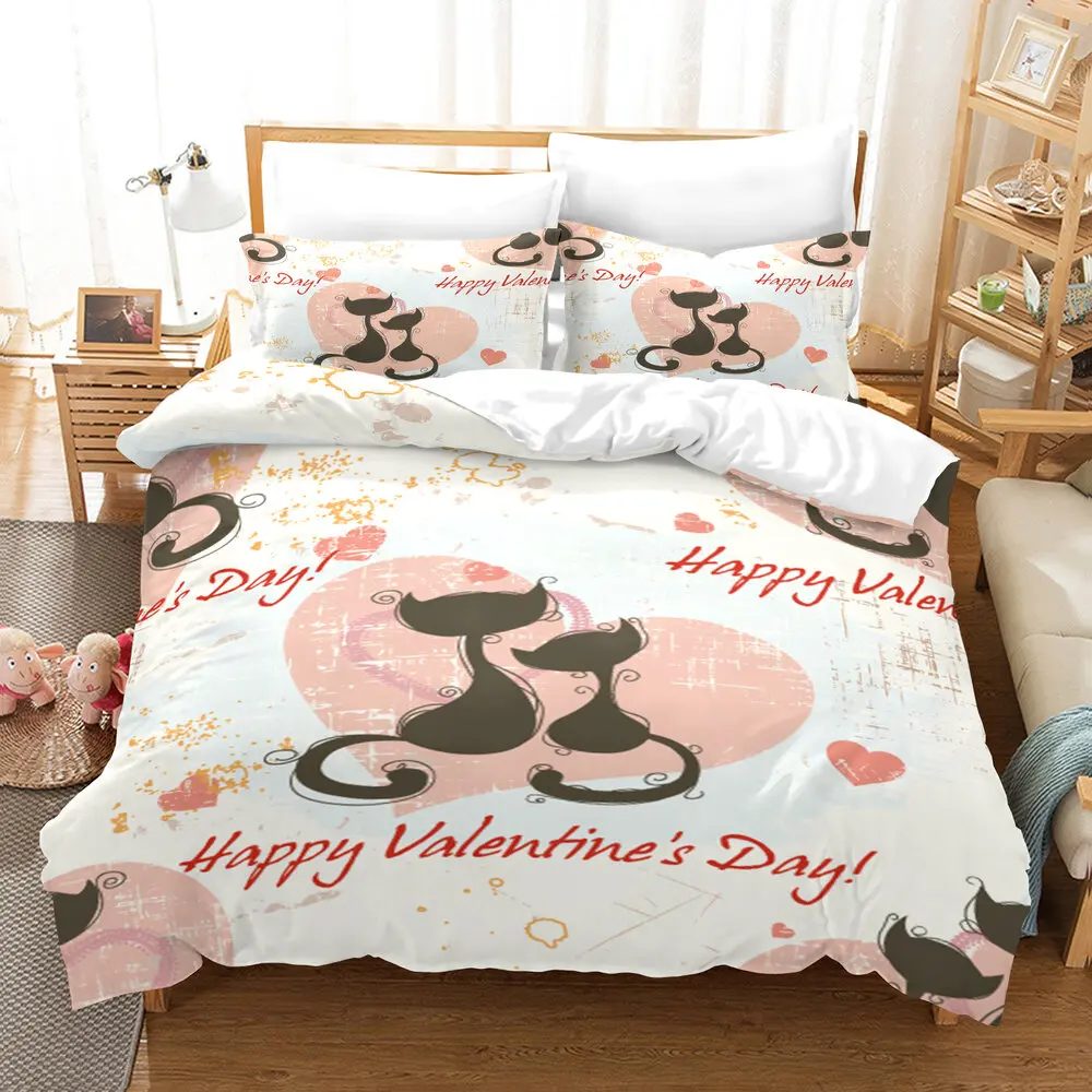 

Free Dropshipping Bedding Sets Duvet Cover (1 Pillowcase Single) children's bedding Single Chinese style animal cat