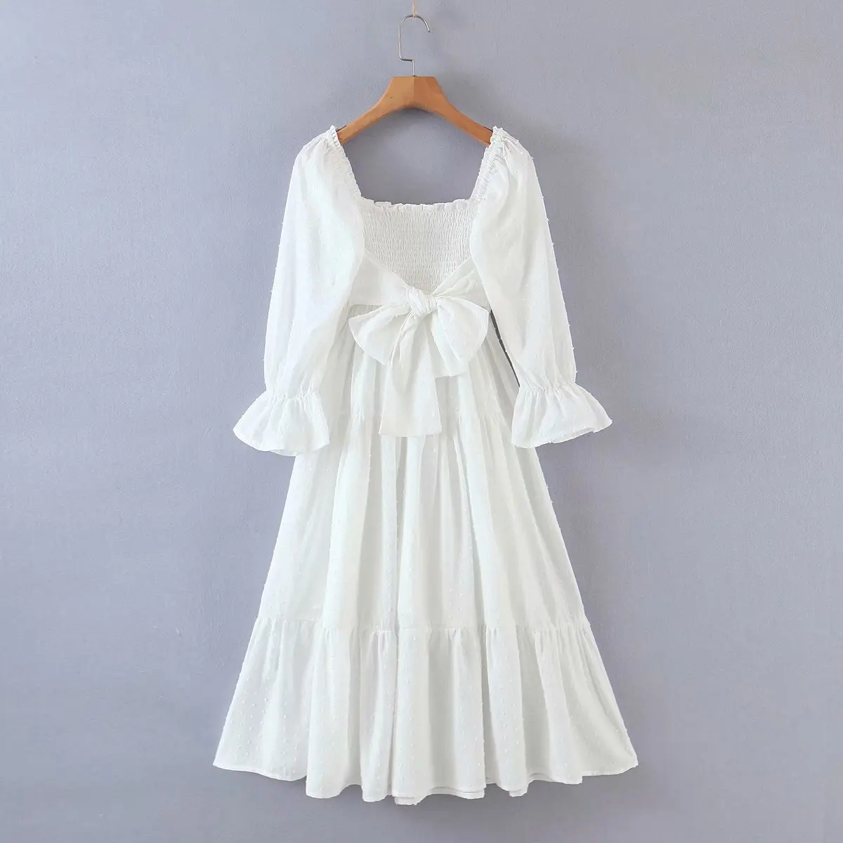 

Women Casual Long Dress Slash Neck Off The Shoulder Long Sleeve Bohemian Style Loose Big Hem Casual Vestidso Feminino Summer New