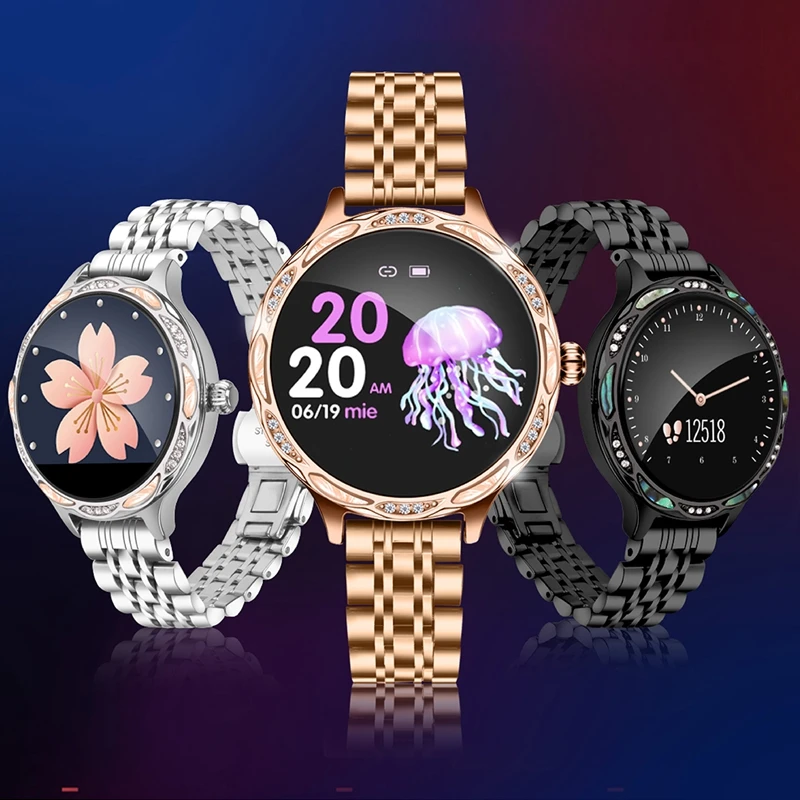 Модные женские Смарт часы M9 монитор сердечного ритма и артериального давления IP68