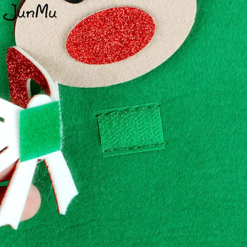 Новинка 2021 блестящая войлочная Рождественская елка сделай сам с сумкой