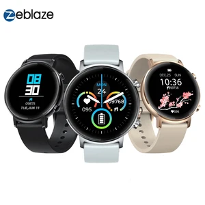 zeblaze gtr smart watch full touch curved screen bluetooth heart rate blood pressure monitor female cycle tracker smartwatch free global shipping