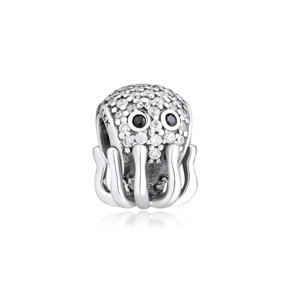 Fandola CKK Подходит для Pandora браслет подвески тропический Осьминог Подвески бусины
