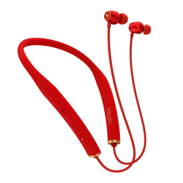 Whizzer AM1E Беспроводные Bluetooth HiFi наушники водонепроницаемая Поддержка Qualcomm aptX и AAC HD Совместимость IOS Android с микрофоном - Цвет: Красный