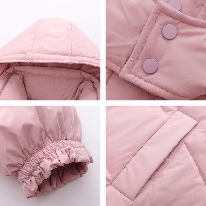 

2021 Winter Women's Long Jacket Oversized Cotton Padded Woman Parkas Hooded Solid Loose Stand Collar Thick Casual Female Coats