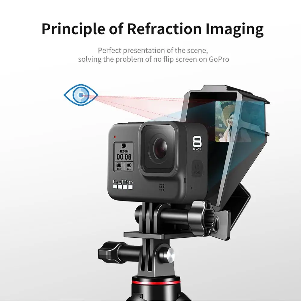 Кронштейн для селфи Ulanzi Gopro 8 7 6 5 аксессуары съемки бревен зеркало раскладушка с