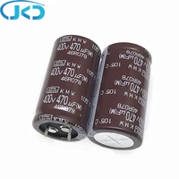 5pcslot 470uf 400v japan ncc kmw series 2545mm low esr long life 400v470uf aluminum electrolytic capacitor nippon chemi con
