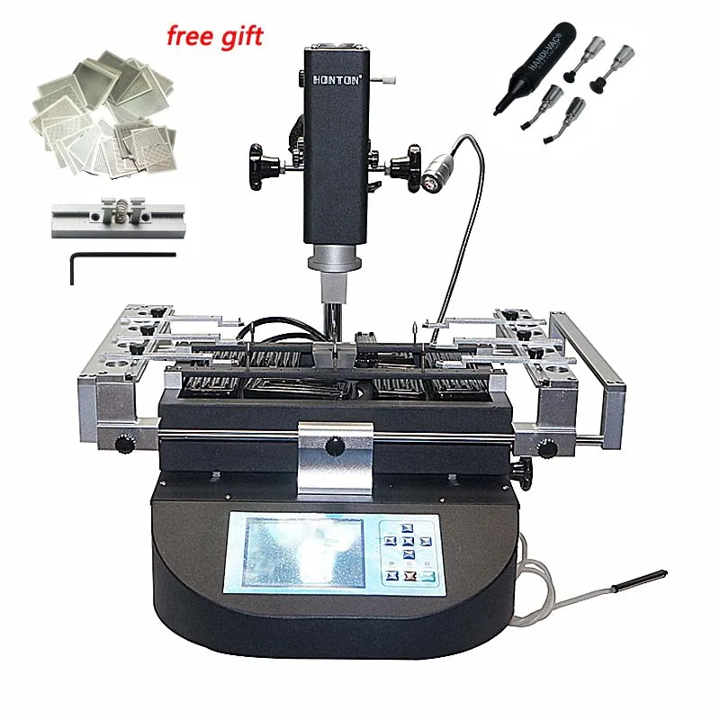 HT R490 паяльная станция BGA горячий воздух 3 зоны Сварка удаление и ремонт телефона