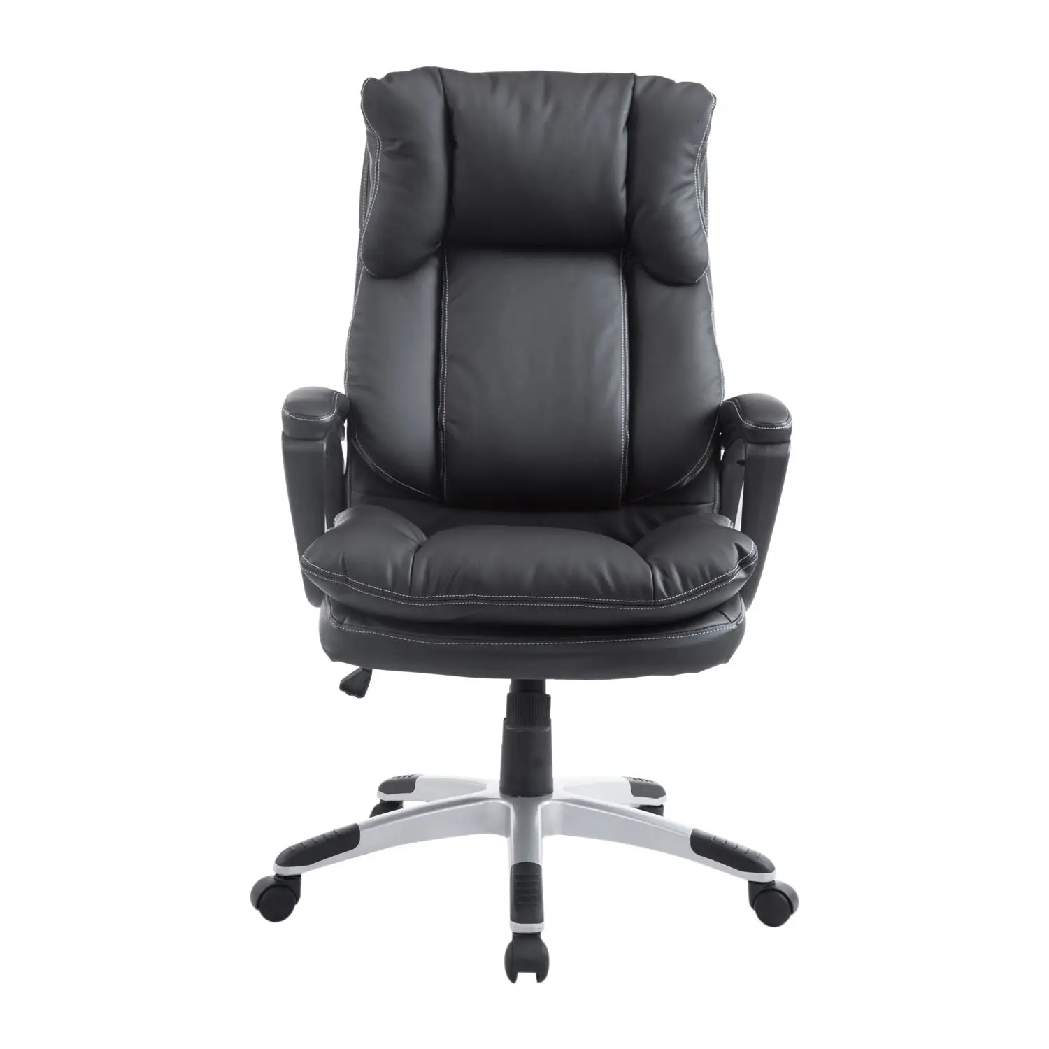 HOMCOM faux leather office Chair Ergonomic Swivel Gaming 66x71x110-120.5 cm Black | Мебель