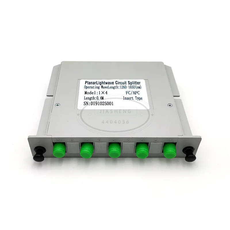 Распределитель FC APC PLC 1X4 волоконно-оптический распределитель FTTH с плоский
