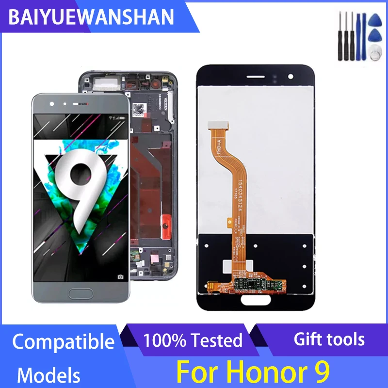 

ЖК-дисплей 5,15 дюйма для Huawei Honor 9, сенсорный экран с дигитайзером в сборе для Huawei Honor 9, зеркальный экран дисплея
