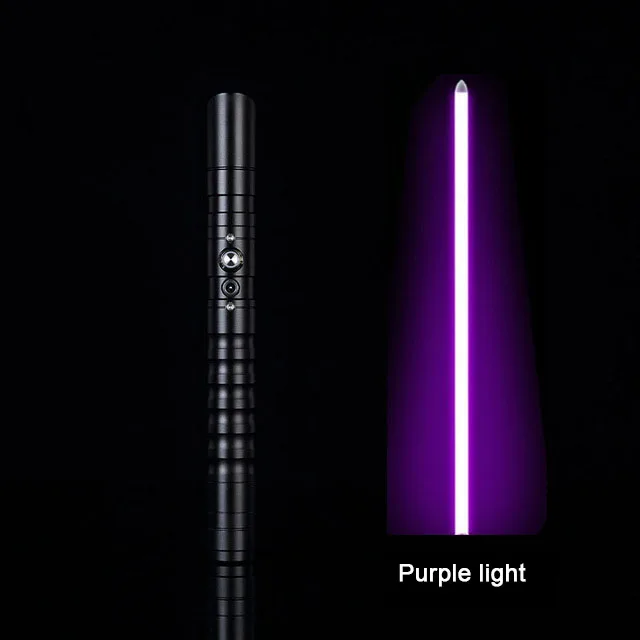 Black HD purple Светильник Jedi Sith, металлический меч, лазерный маскарадный светильник, сабельные игрушки, светящийся подарок для детей, светильник для улицы, креативные войны, игрушки, палка, меч - Цвет: Black HD purple