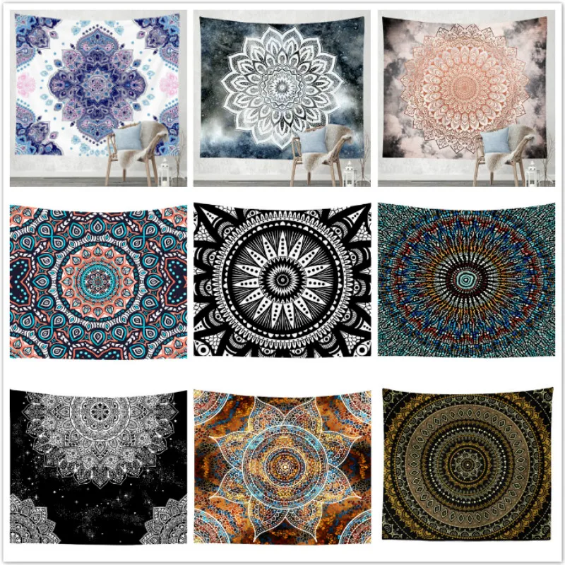 Гобелен с мандалой модный настенный чехол многофункциональный пылезащитный