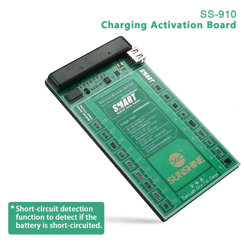 Sunshine ss-910 Android безопасная плата для активации батареи Sam HTC.SONY Huawei батарея