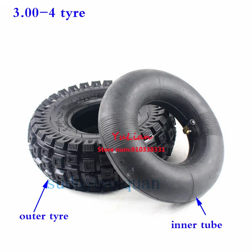 Аксессуары для внедорожных шин 3 00 4 внутренняя трубка бритвы E300 скутер GO KART