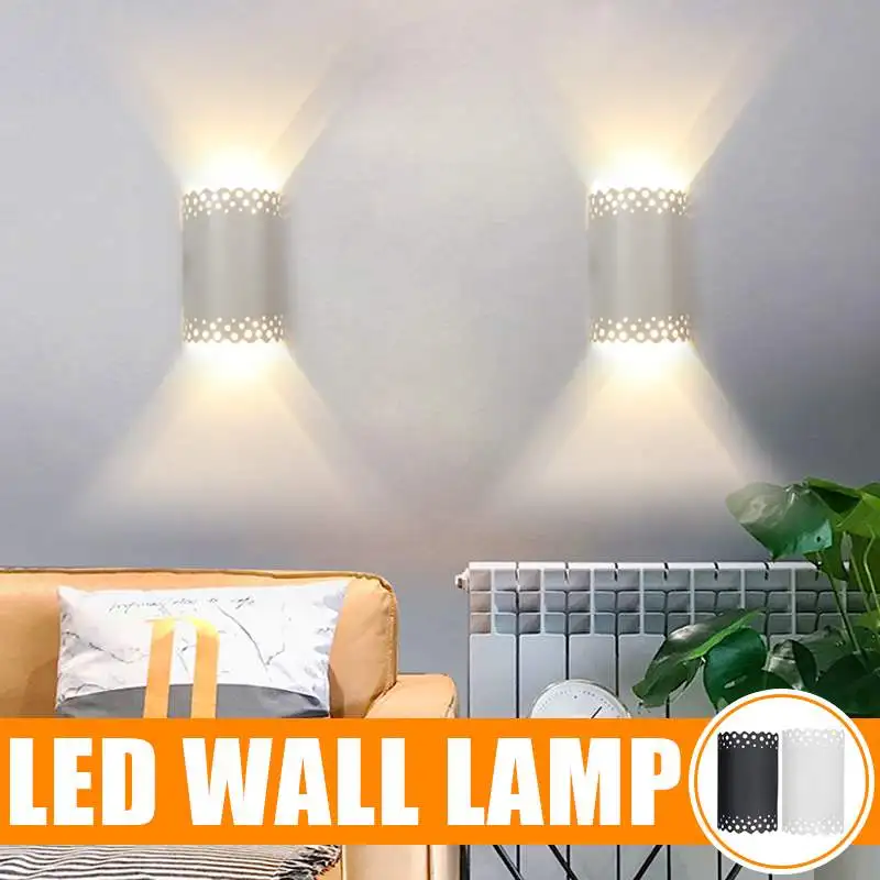 

Iron LED Wall Light Dual-Head Geometry Wall Lamp 3000K Warm Light for Hall Bedroom Corridor Lamp Restroom Bathroom Reading Lamp