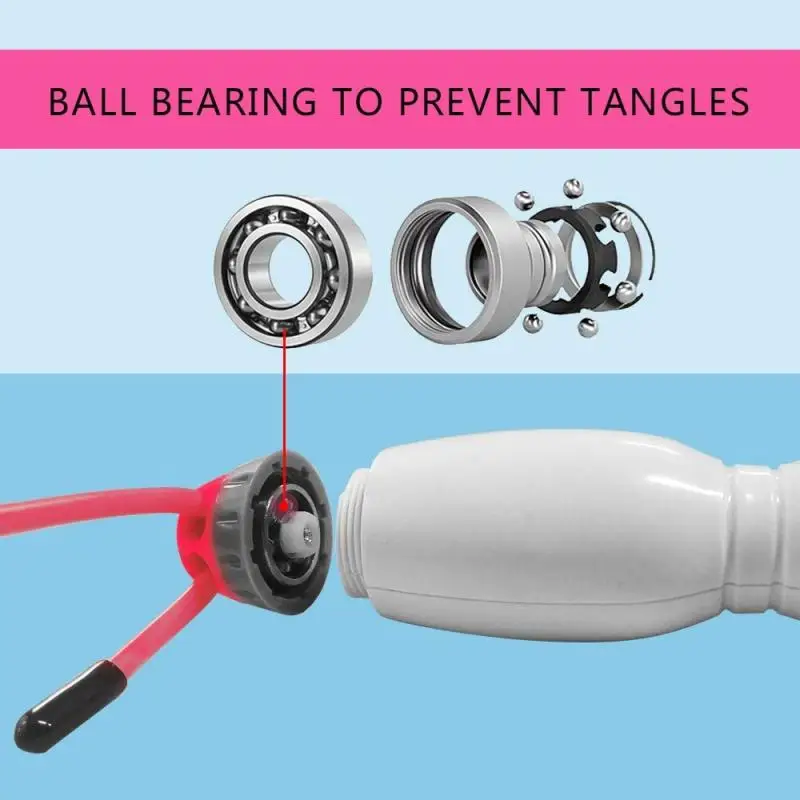 

Rope Skipping Counter Rope Skipping Weight Professional Rope Skipping Adjustable Ball Rope Bearing Anti-skid Handle