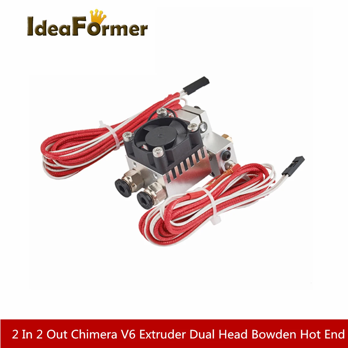 Экструдер Chimera V6 с двойной головкой и пультом дистанционного управления Bowden Hot End 2