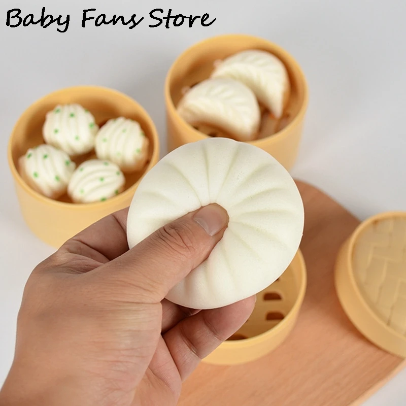 

Stress Reliever Adult Children Steamed Stuffed Bun Squeezing Toy Finger Hand Decompression Toys Big Bun Stress Relieve Soft