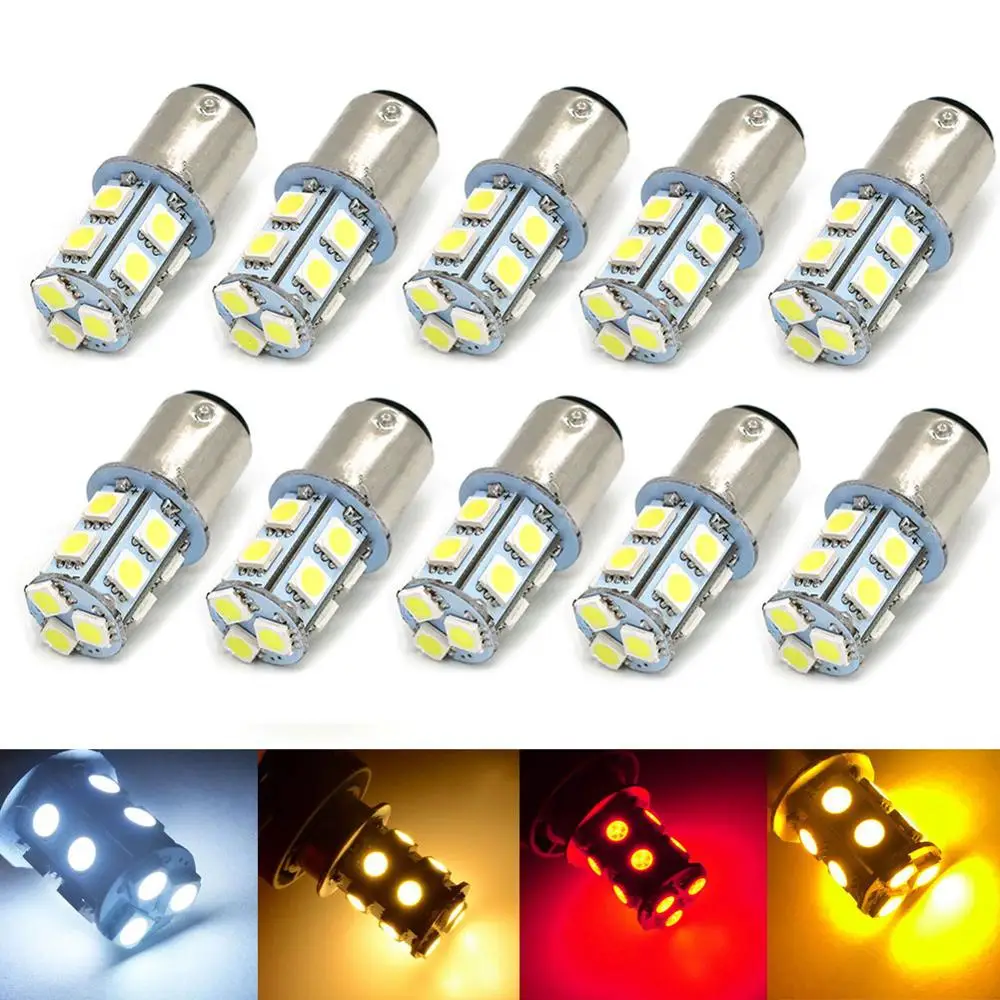2 20 шт 1156 BA15S P21W 13Led 5050 Автомобильный светодиодный сигнал поворота Стоп заднего