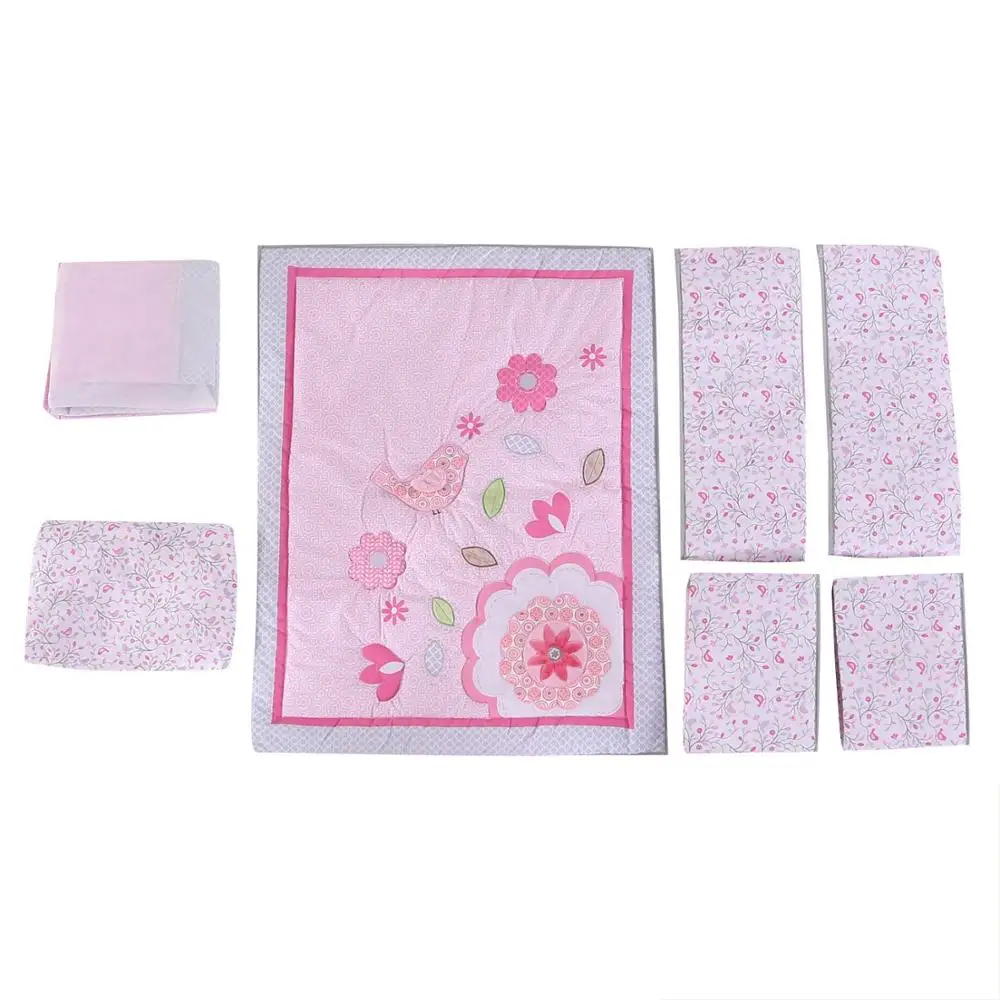 Комплект детского постельного белья с вышивкой 7 шт. | Мать и ребенок