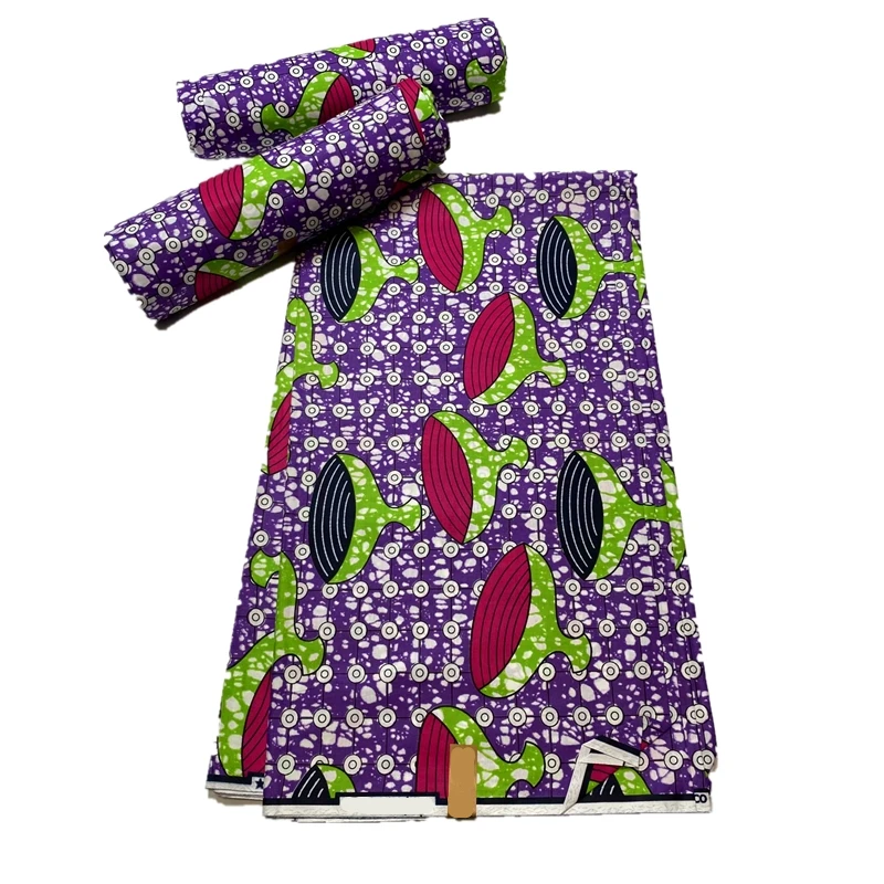 

Net 2021 best Hot Sale African Wax Fabric 100% Cotton Material Nigerian Ankara Block Print Batik Dutch High Quality Sewing Cloth
