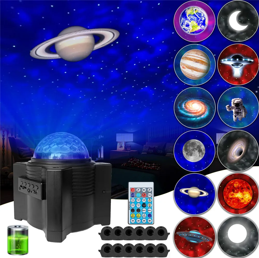 

Colorful Starry Sky Galaxy Projector Nightlight Blueteeth USB Music Player Star Night Light Romantic Projection Lamp Kids Gifts