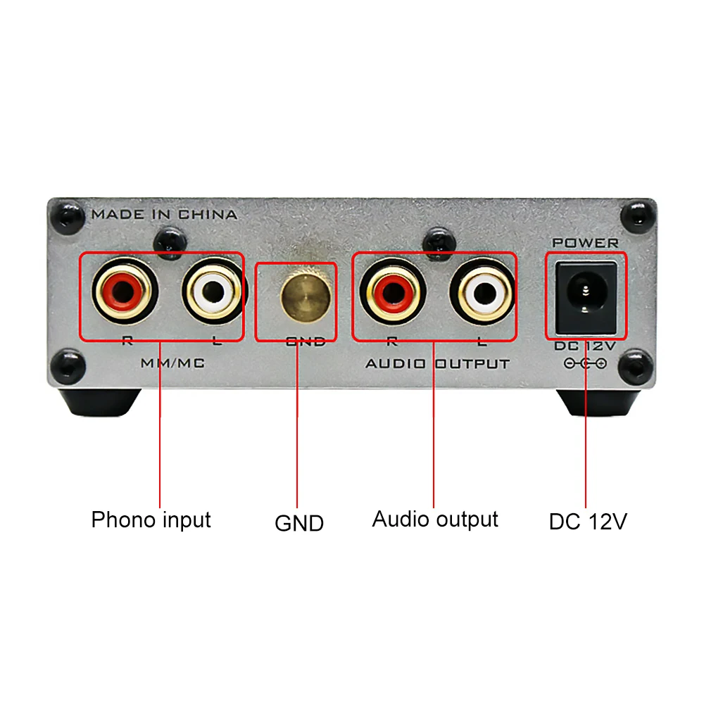 Фонограф FX Audio BOX02 LP проигрыватель виниловых записей Hifi Mini MM/MC предварительный