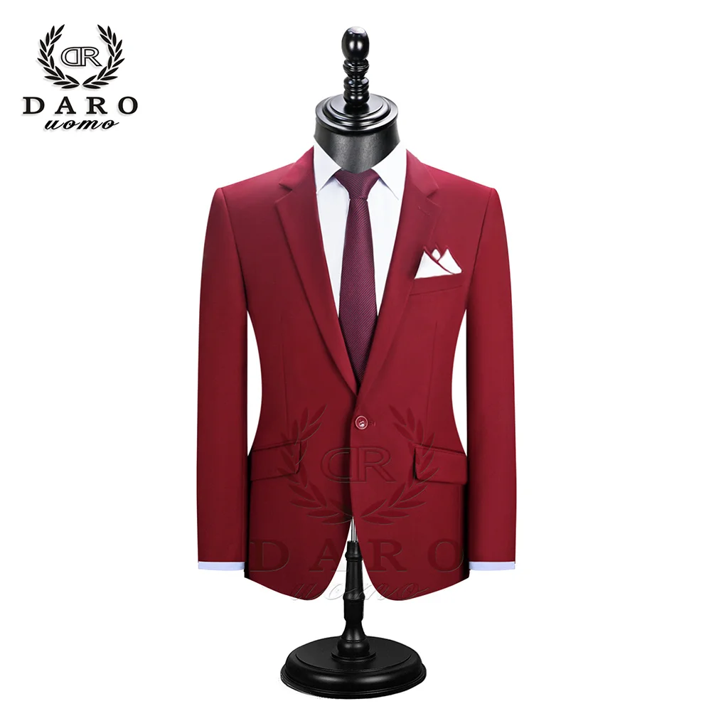 DR8158-11 DARO Мужские Костюмы Блейзер с брюками приталенный Повседневный пиджак на одной пуговице для свадьбы DR8158 - Цвет: DR8158-11